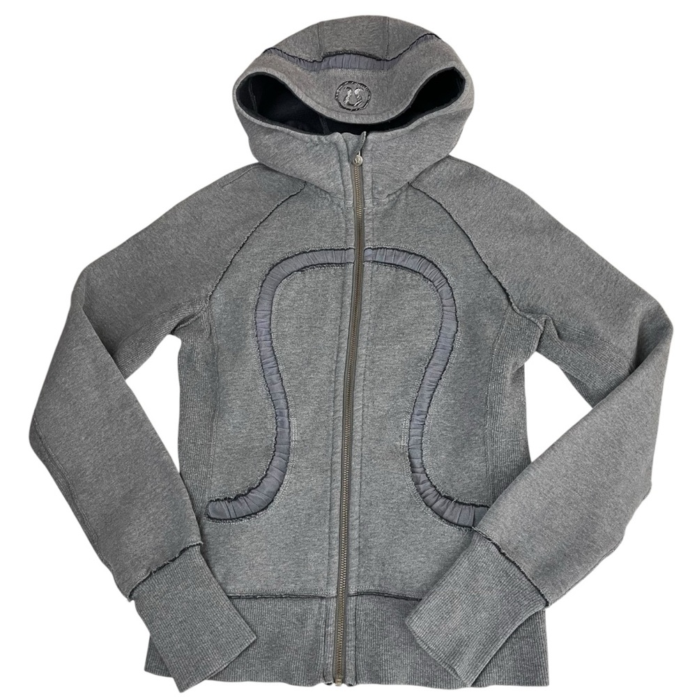 lululemon Scuba Full Zip Hoodie Special Edition Gray Sz 4 - Picture 12 of 14